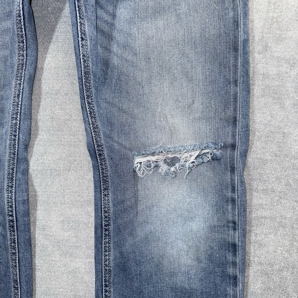 Diesel Jeans Mens 28x30 Waykee 0842H Straight Stretch Distressed Ripped Grunge - Picture 3 of 14